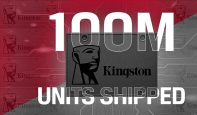Kingston, Dünya Genelinde 100 Milyon A400 SATA SSD Sevkiyatını Aştı